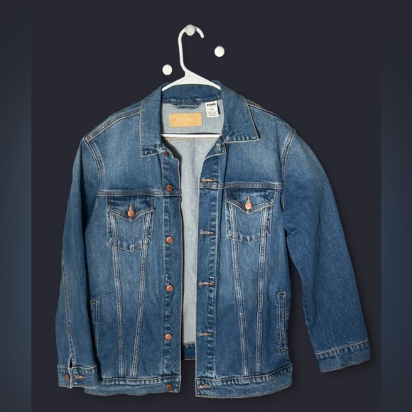 PINK Victoria's Secret Oversized Jean Jacket Sz. M - Picture 2 of 10